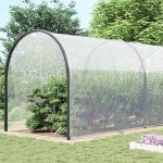 vidaXL Prelata transparenta cu ochiuri 12x12 m polietilena vidaXL Prelata transparenta cu ochiuri 12x12 m polietilena