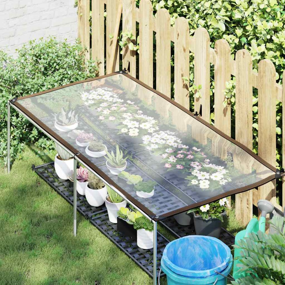 vidaXL Prelata transparenta cu ochiuri 1x2 m polietilena