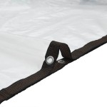 vidaXL Prelata transparenta cu ochiuri 1x5 m polietilena vidaXL Prelata transparenta cu ochiuri 1x5 m polietilena