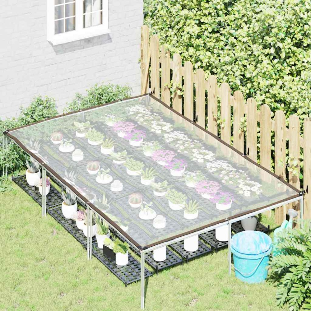 vidaXL Prelata transparenta cu ochiuri 2x3 m polietilena