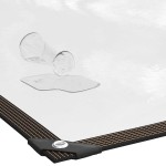 vidaXL Prelata transparenta cu ochiuri 3x3 m polietilena