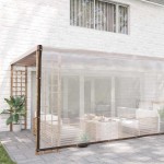 vidaXL Prelata transparenta cu ochiuri 5x10 m polietilena