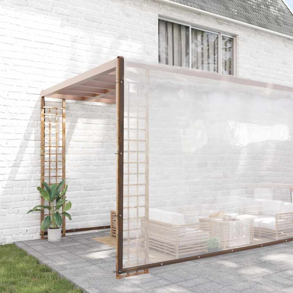 vidaXL Prelata transparenta cu ochiuri 10x12 m polietilena