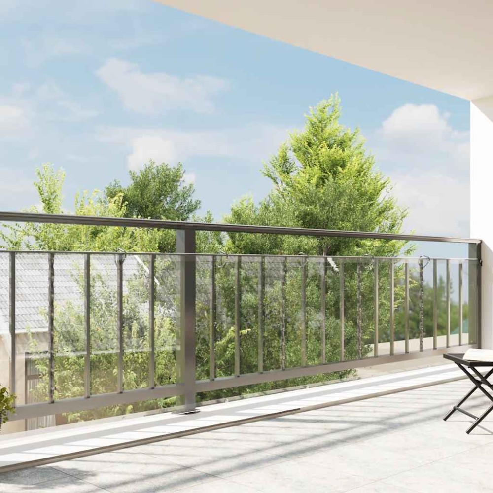 vidaXL Prelata transparenta cu ochiuri 1x8 m PVC