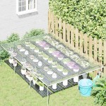 vidaXL Prelata transparenta cu ochiuri 2x3 m PVC vidaXL Prelata transparenta cu ochiuri 2x3 m PVC