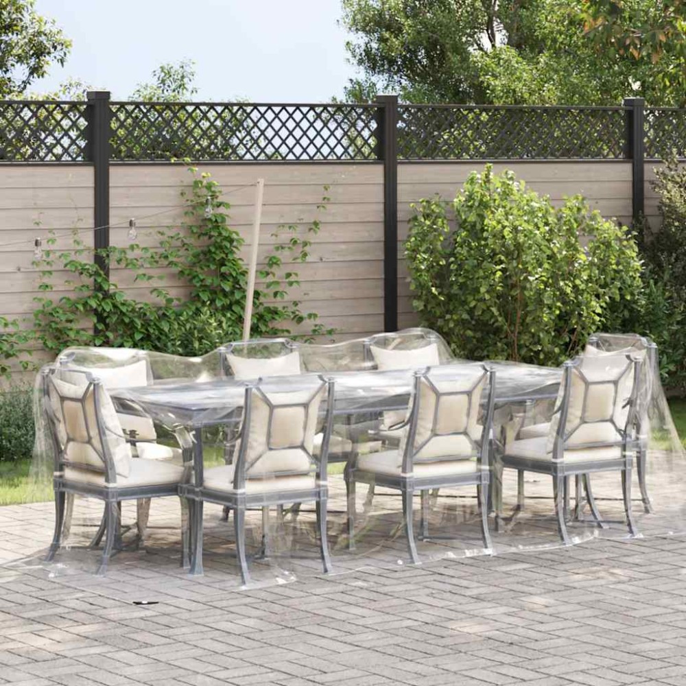 vidaXL Prelata transparenta cu ochiuri 2x4 m PVC