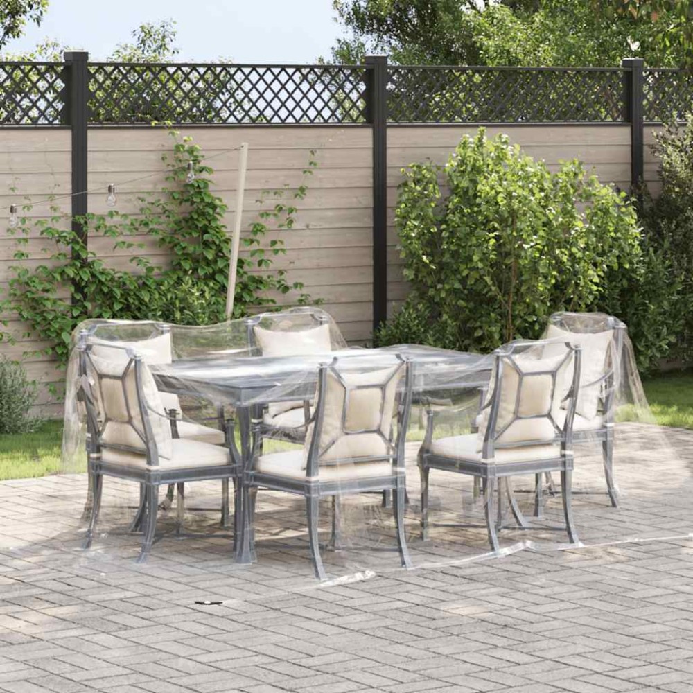 vidaXL Prelata transparenta cu ochiuri 3x4 m PVC