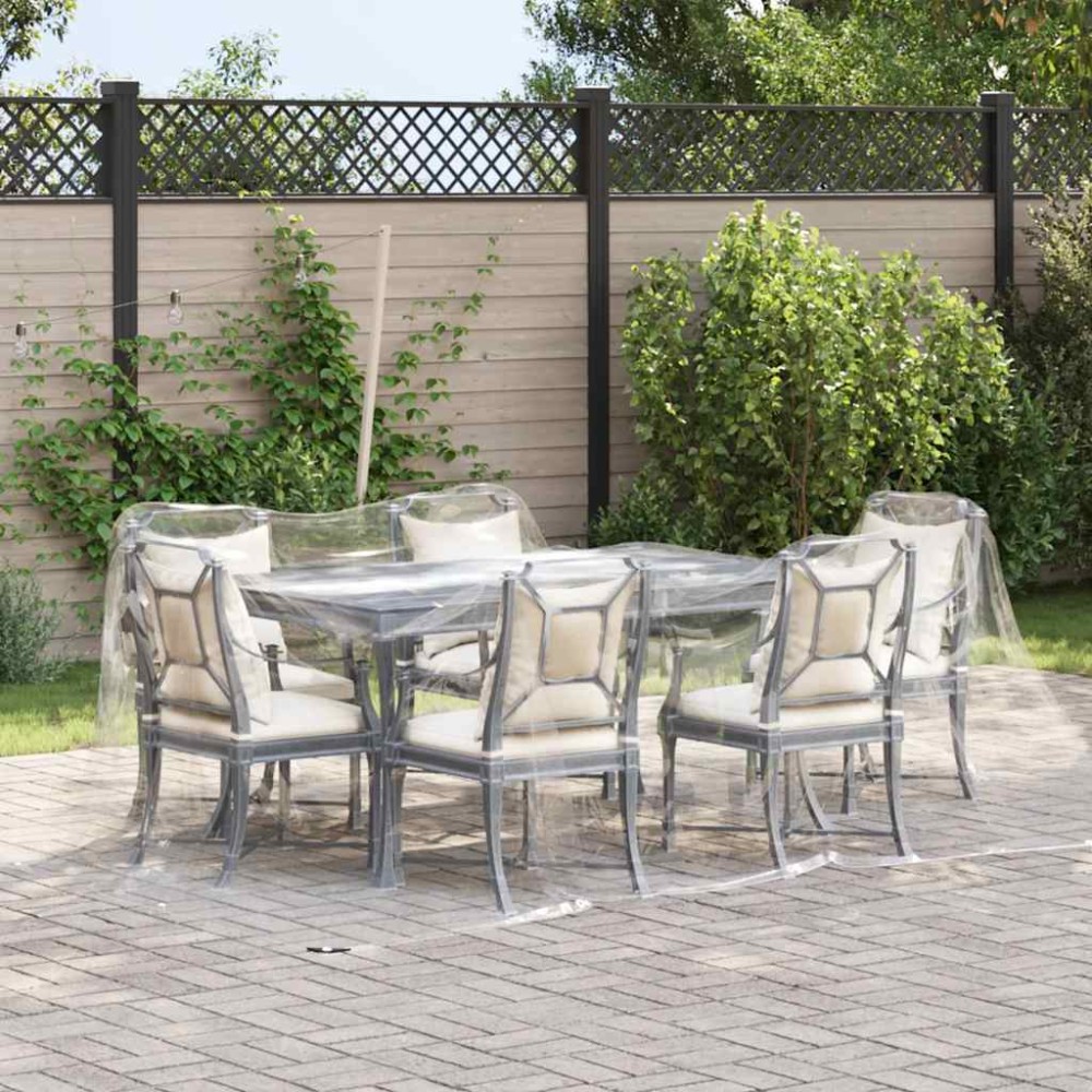 vidaXL Prelata transparenta cu ochiuri 3x5 m PVC