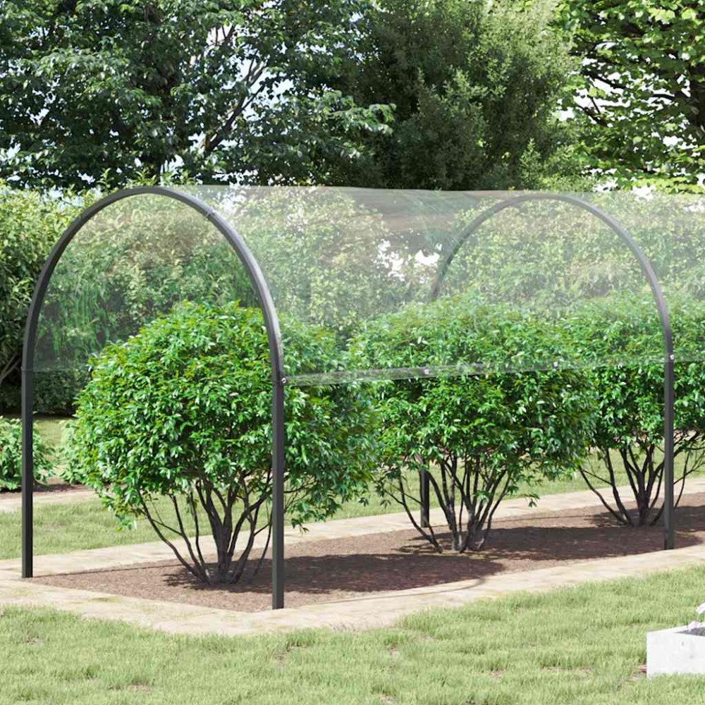 vidaXL Prelata transparenta cu ochiuri 4x12 m PVC