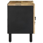 vidaXL Dulap TV, negru, 105x33,5x46 cm, lemn masiv de mango brut vidaXL Dulap TV, negru, 105x33,5x46 cm, lemn masiv de mango brut
