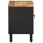 vidaXL Dulap TV, negru, 80x33,5x46 cm, lemn masiv de mango brut