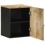 vidaXL Dulap suspendat de baie negru 38x33,5x48cm, lemn masiv de mango vidaXL Dulap suspendat de baie negru 38x33,5x48cm, lemn masiv de mango