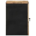 vidaXL Dulap suspendat de baie negru 38x33,5x48cm, lemn masiv de mango vidaXL Dulap suspendat de baie negru 38x33,5x48cm, lemn masiv de mango