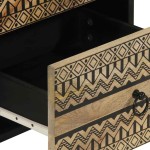 vidaXL Dulap, 40x33,5x75 cm, lemn masiv de mango brut