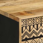 vidaXL Dulap, 40x33,5x75 cm, lemn masiv de mango brut