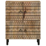 vidaXL Dulap, 60x33,5x75 cm, lemn masiv de mango brut