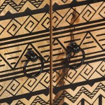 vidaXL Dulap, 60x33,5x75 cm, lemn masiv de mango brut