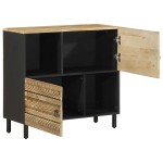 vidaXL Dulap, 80x33,5x75 cm, lemn masiv de mango brut