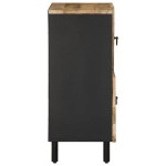 vidaXL Dulap, 80x33,5x75 cm, lemn masiv de mango brut