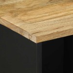 vidaXL Dulap, 80x33,5x75 cm, lemn masiv de mango brut