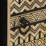 vidaXL Dulap, 90x33,5x75 cm, lemn masiv de mango brut