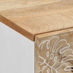 vidaXL Noptiere, 2 buc., 40x33,5x46 cm, lemn masiv de acacia