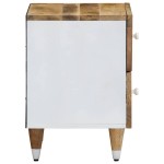 vidaXL Noptiere, 2 buc., 40x33,5x46 cm, lemn masiv de acacia