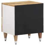 vidaXL Noptiere, 2 buc., 40x33,5x46 cm, lemn masiv de acacia