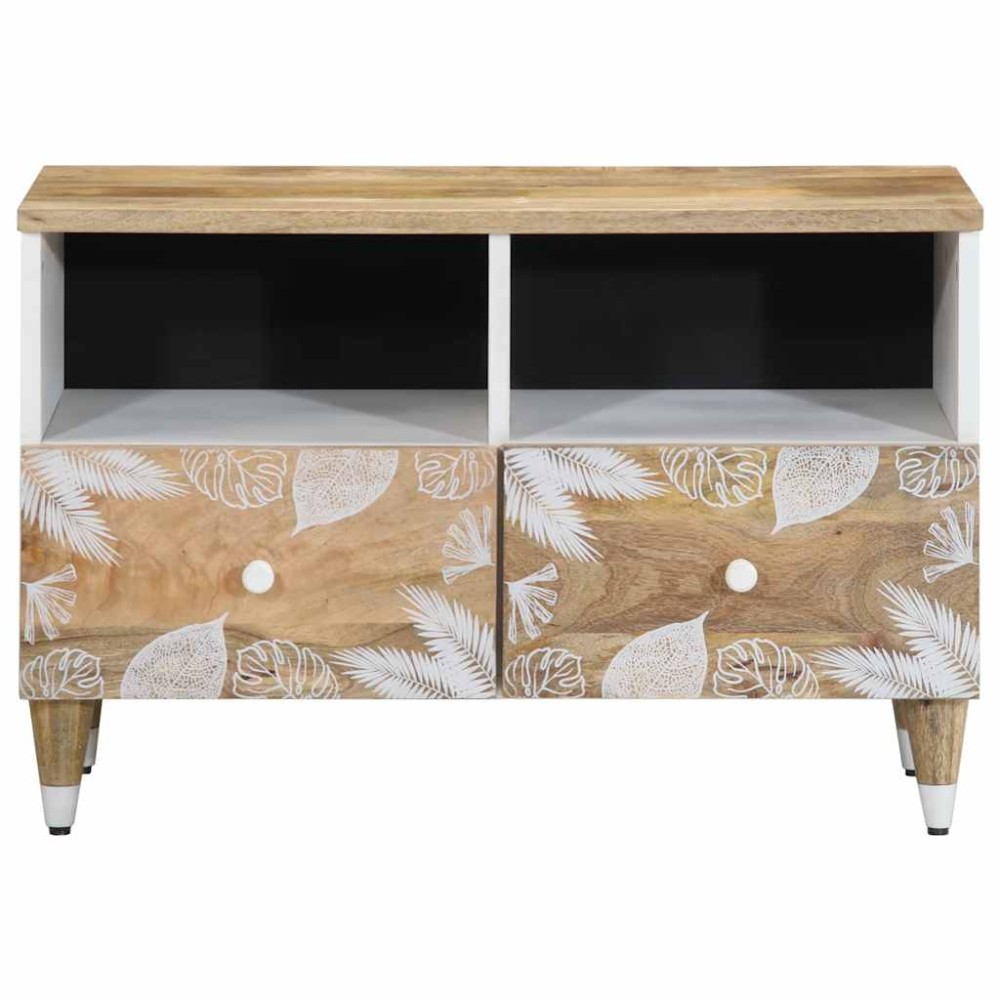 vidaXL Comodă TV, 70x33,5x46 cm, lemn masiv de mango