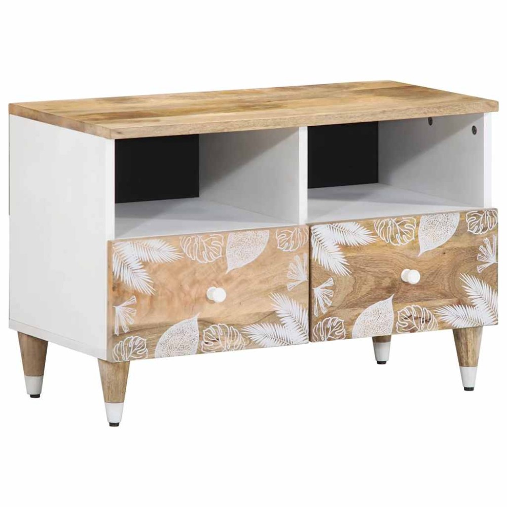 vidaXL Comodă TV, 70x33,5x46 cm, lemn masiv de mango