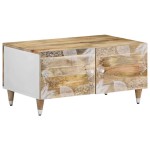 vidaXL Măsuță de cafea, 80x50x40 cm, lemn masiv de mango vidaXL Măsuță de cafea, 80x50x40 cm, lemn masiv de mango