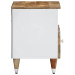 vidaXL Noptiere, 2 buc., 40x33x46 cm, lemn masiv de acacia vidaXL Noptiere, 2 buc., 40x33x46 cm, lemn masiv de acacia