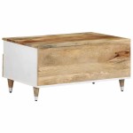 vidaXL Măsuță de cafea, 80x54x40 cm, lemn masiv de mango vidaXL Măsuță de cafea, 80x54x40 cm, lemn masiv de mango