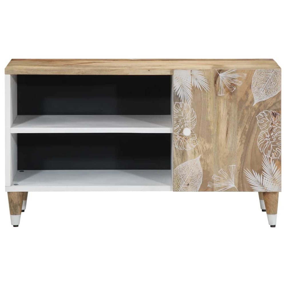 vidaXL Comodă TV, 80x31,5x46 cm, lemn masiv de mango