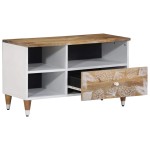 vidaXL Comodă TV, 80x33,5x46 cm, lemn masiv de mango vidaXL Comodă TV, 80x33,5x46 cm, lemn masiv de mango