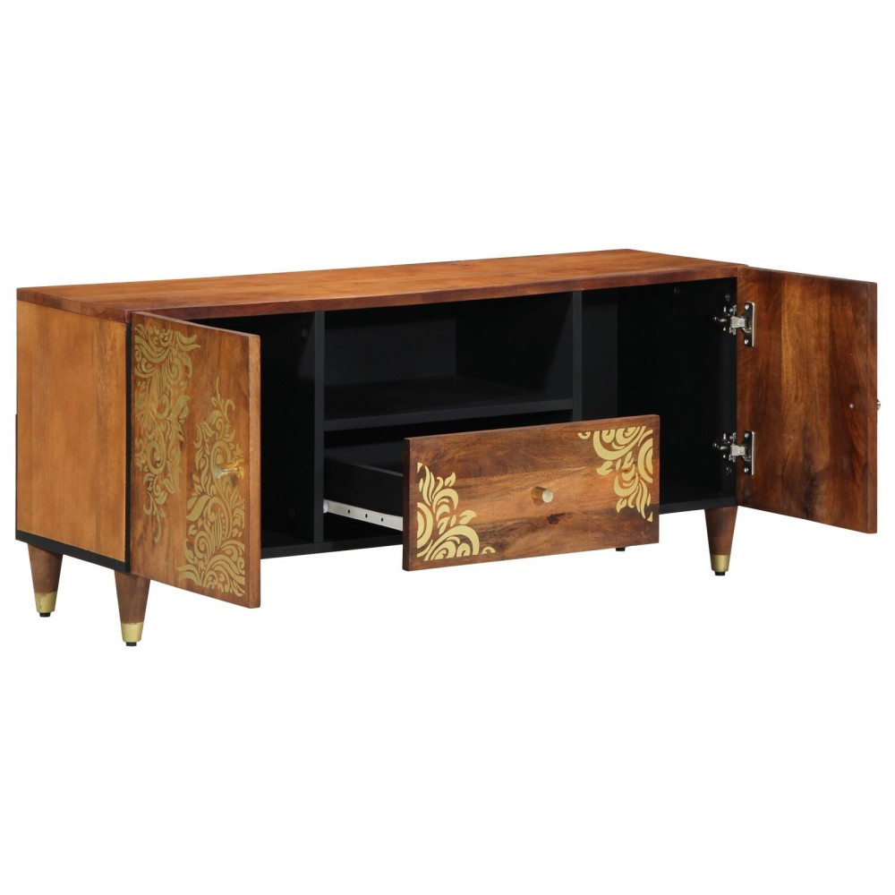 vidaXL Cabinet TV 105x33x46 cm Lemn masiv de mango