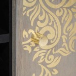 vidaXL Masă de cafea Gri 80 x 50 x 40 cm Lemn de mango solid