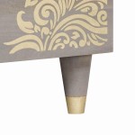 vidaXL Masă de cafea Gri 80 x 50 x 40 cm Lemn de mango solid