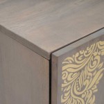 vidaXL Dulap de chiuvetă Gri 62 x 33 x 58 cm Lemn de mango solid