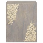 vidaXL Dulap de perete cu ușă Gri 38 x 33 x 48 cm Lemn de mango solid