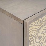 vidaXL Dulap de Baie cu ușă Gri 38 x 33 x 58 cm Lemn de mango solid