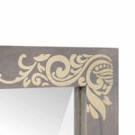 vidaXL Oglindă pentru baie cu oglindă Gri 70 x 50 x 2,5 cm