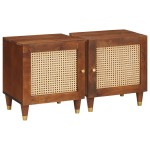 vidaXL Mese de noptieră 2 pcs 40 x 33.5 x 46 cm