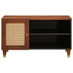 vidaXL Dulapuri și suporturi pentru stocarea media cu raft cu ușă Maro