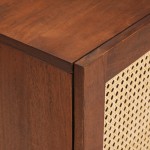 vidaXL Dulapuri și suporturi pentru stocarea media cu raft cu ușă Maro