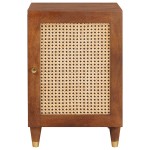 vidaXL Dulap de Baie cu raft Maro 38 x 33,5 x 58 cm Lemn compozit