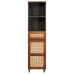 vidaXL Bufet cu sertar cu raft cu depozitare cu ușă Maro 38 x 33.5 x 160 cm