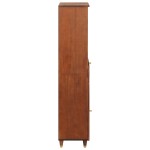 vidaXL Bufet cu sertar cu raft cu depozitare cu ușă Maro 38 x 33.5 x 160 cm