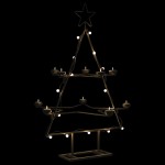 vidaXL Brad de Crăciun din metal pentru decor, negru, 75 cm vidaXL Brad de Crăciun din metal pentru decor, negru, 75 cm