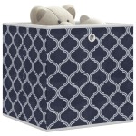 vidaXL Cutii depozit pliabile 10buc albastru 32x32x32cm textil nețesut vidaXL Cutii depozit pliabile 10buc albastru 32x32x32cm textil nețesut